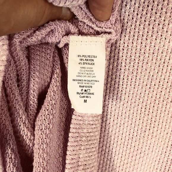 Haptics Batwing Pullover Womens M Striped Top Lightweight Pink by Holly Harper - Picture 5 of 9